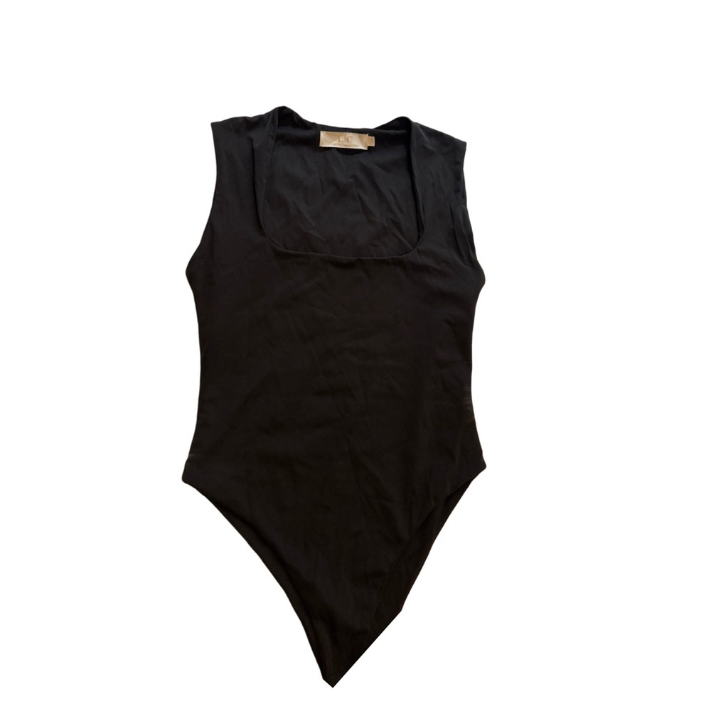 Black Sleeveless Bodysuit